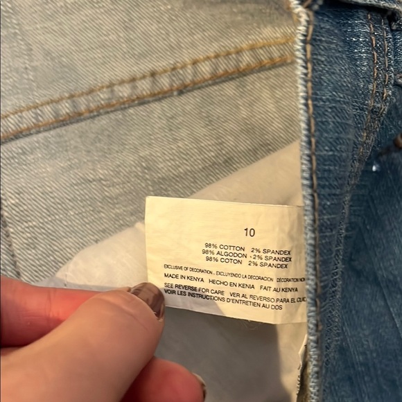 Gloria Vanderbilt Blue Denim Capri Jewels Jeans Size 10 - Picture 6 of 12